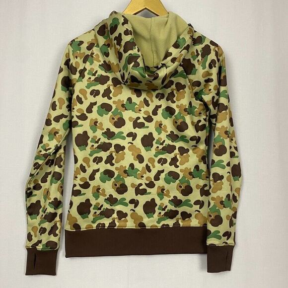 Burton Scoop Hoodie Jacket Womens Small Camo DryRide Thermex Softshell Brown - Picture 2 of 13